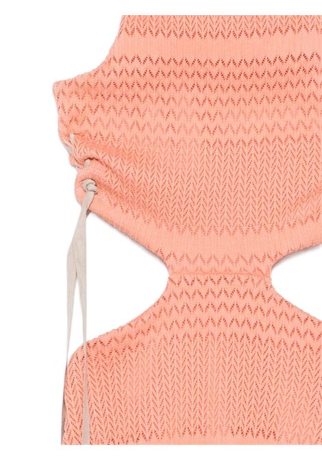 Abito con apertura laterale Lù-Lù BY MISS GRANT | LL4265ALBICOCCA